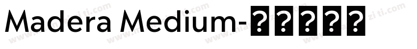Madera Medium字体转换